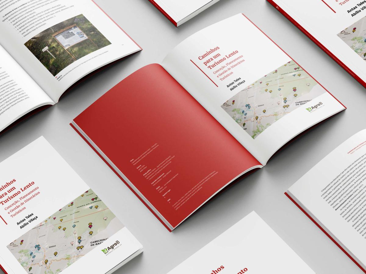 Mockup Design Livro Itinerários Turísticos | Espaço Visual | AgroB