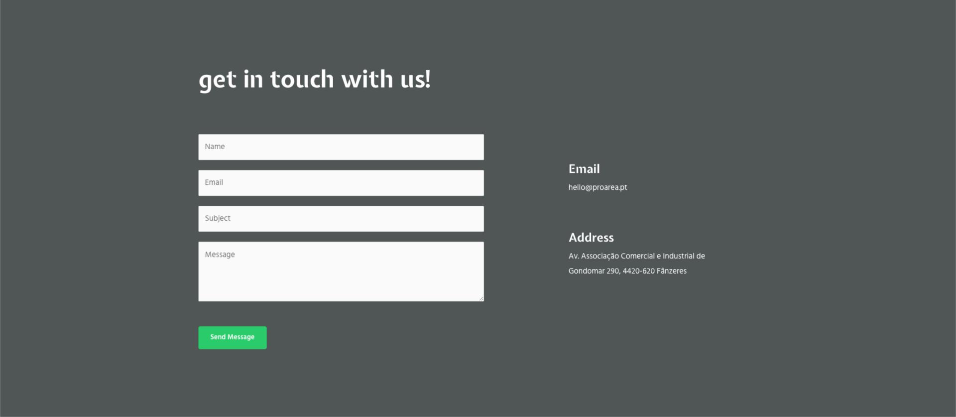 Proarea Website Mockup | Branding Design e Marketing Digital | Espaço Visual